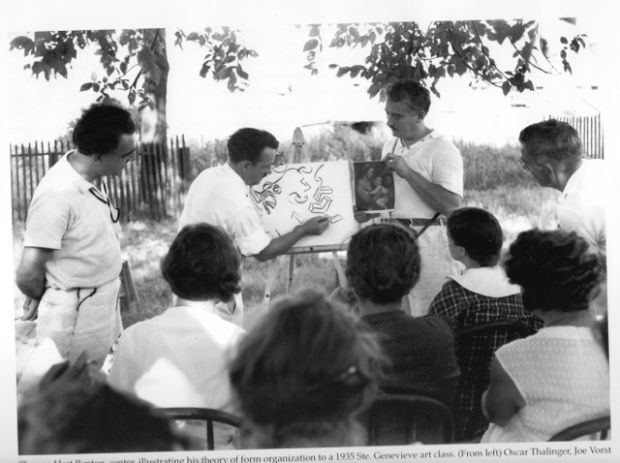 ste. gen feature_Thomas Hart Benton at 1935 Ste. Gen art class--with permission from the Barbara Hankins collection.jpg